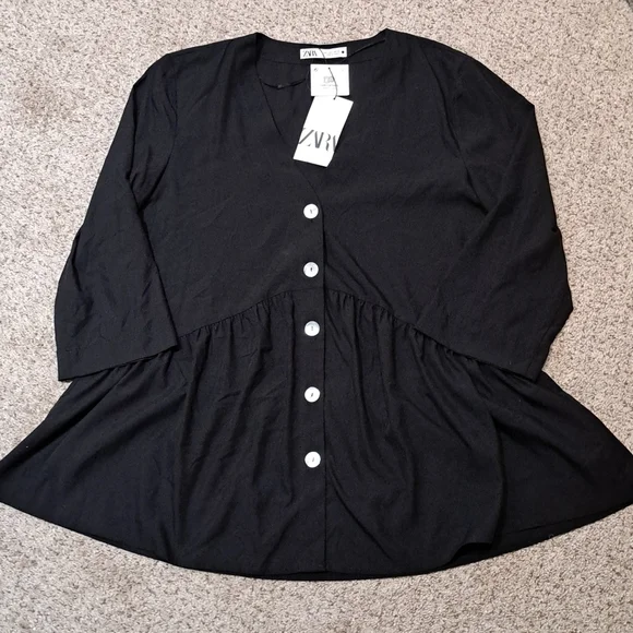 NWT ZARA button down blazer jacket, $79.99 - Picture 2 of 6